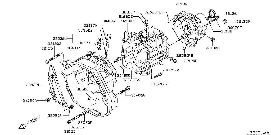 32100-4A00C Case Assembly Nissan | YoshiParts