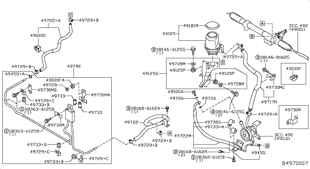 Power Steering Piping