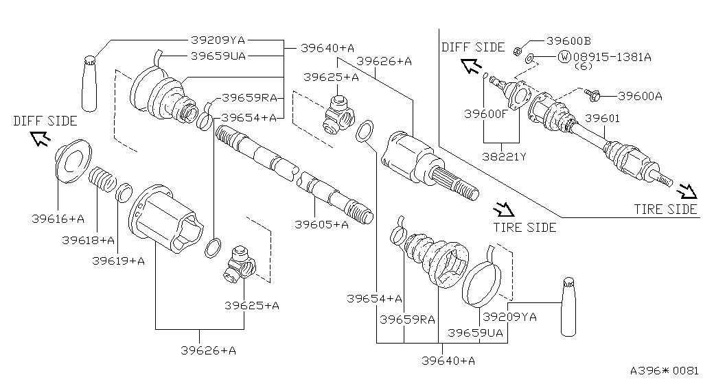 Rear Drive Shaft