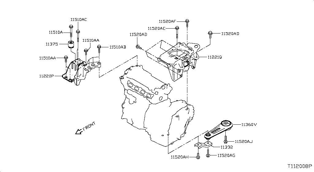 Montaje del motor y la transmisión