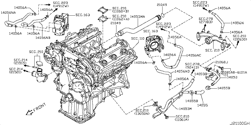 Water Hose & Piping (Engine)