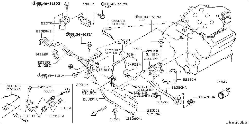 Engine Control Vacuum Piping