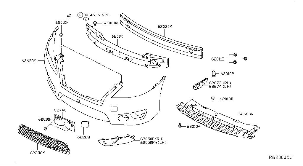 Parachoques delantero