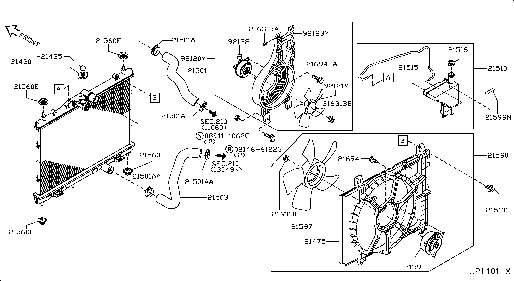 Radiator Shroud Inverter Cooling
