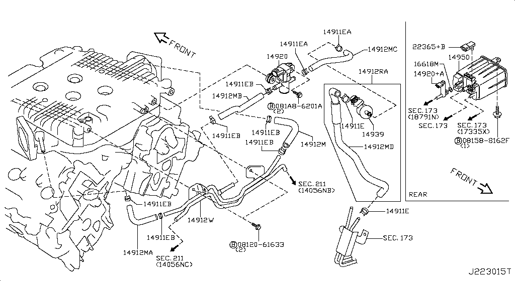 Engine Control Vacuum Piping