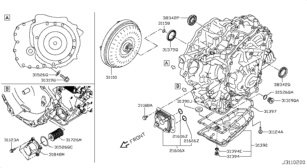 Torque Converter, Housing & Case