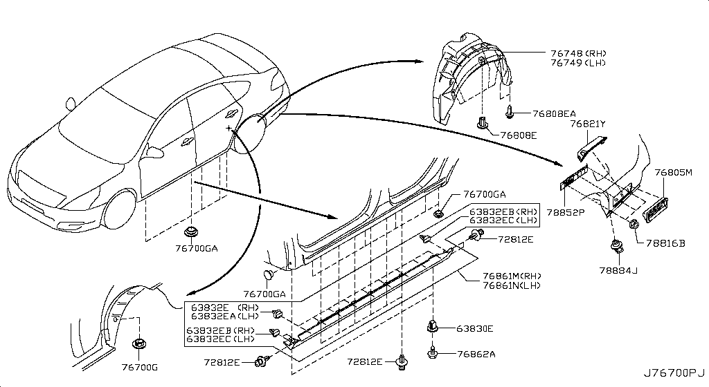 Montaje lateral del cuerpo
