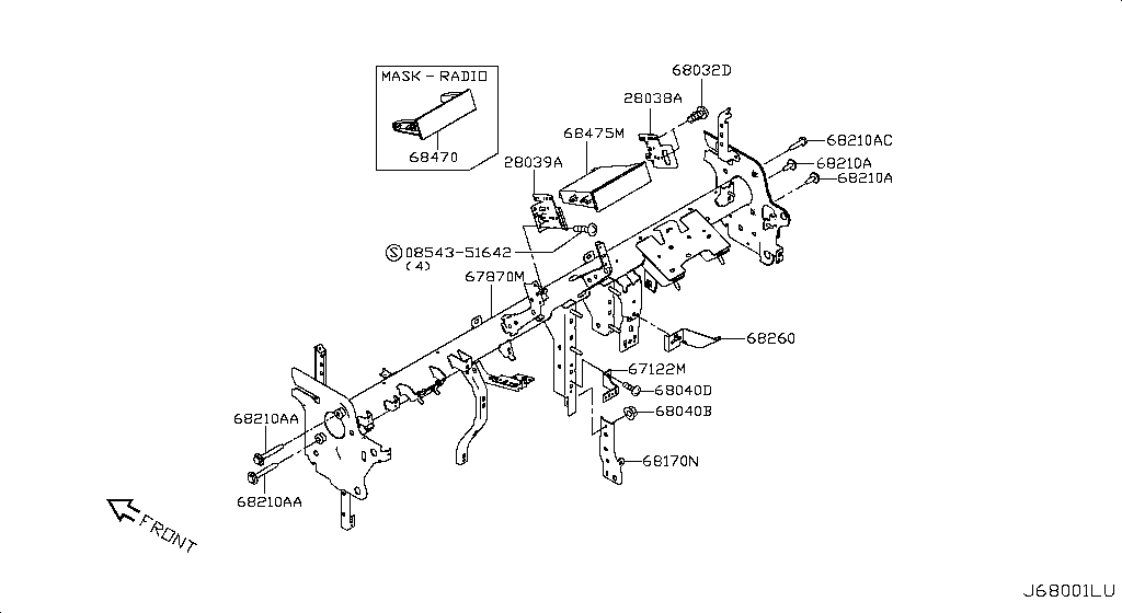 Instrument Panel, Pad & Cluster Lid