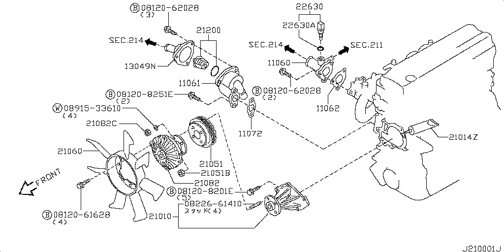 Water Pump & Cooling Fan & Thermostat
