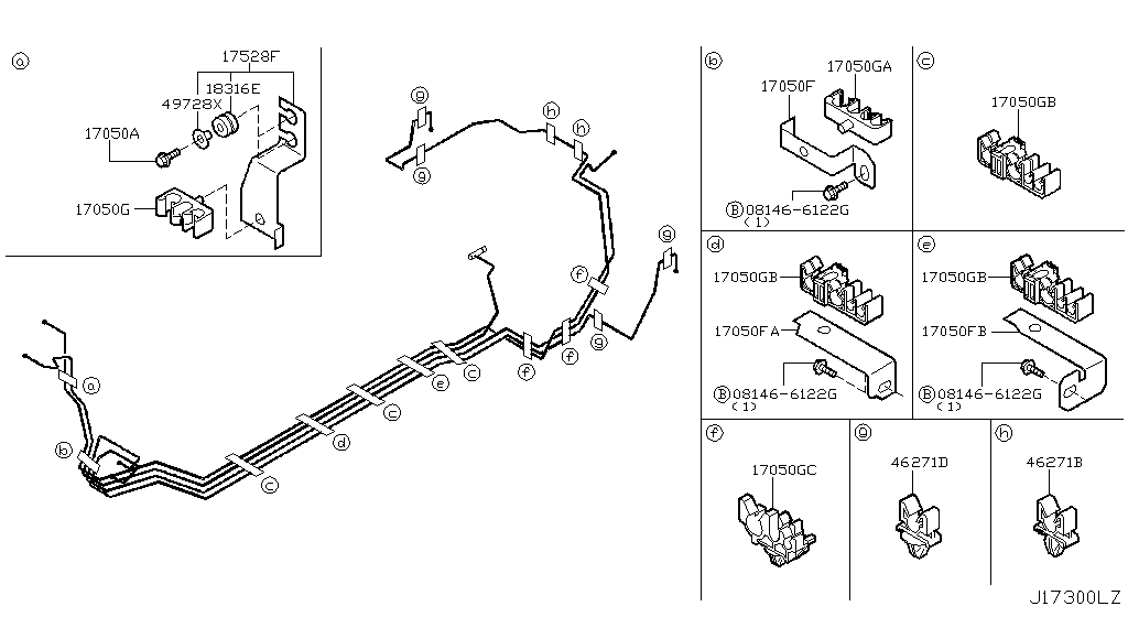 Tubería de combustible