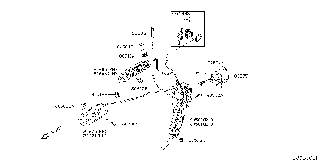 Front Door Lock & Handle