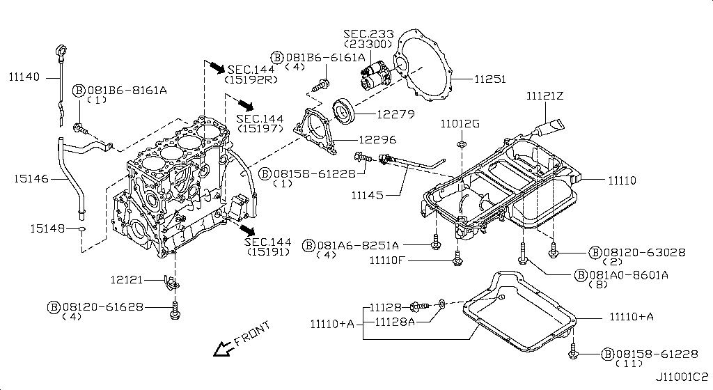 Cylinder Block & Oil Pan