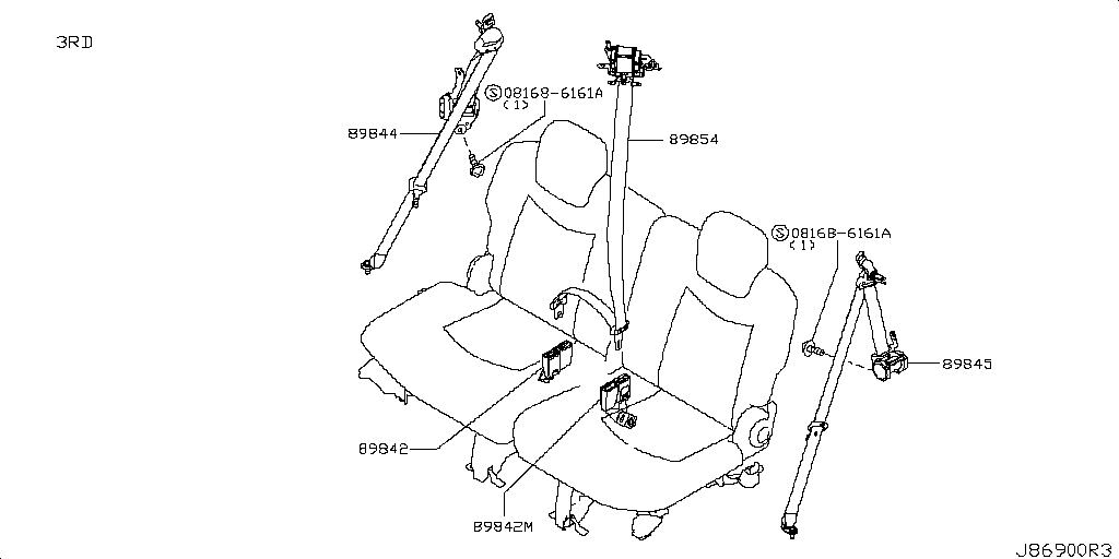 Rear Seat Belt
