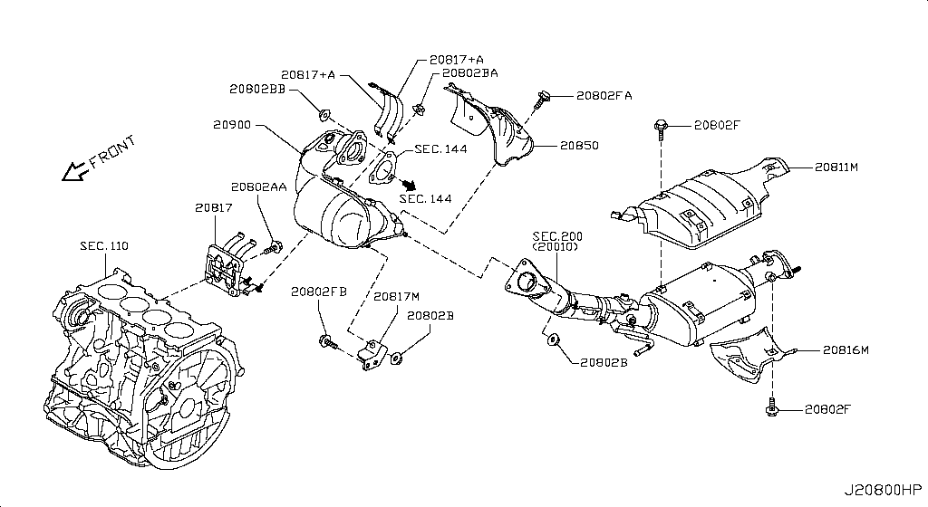 Catalyst Converter, Exhaust Fuel & Ure In