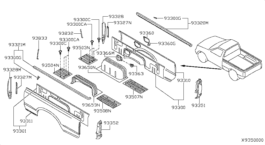 Rear Body Side Gate Fitting