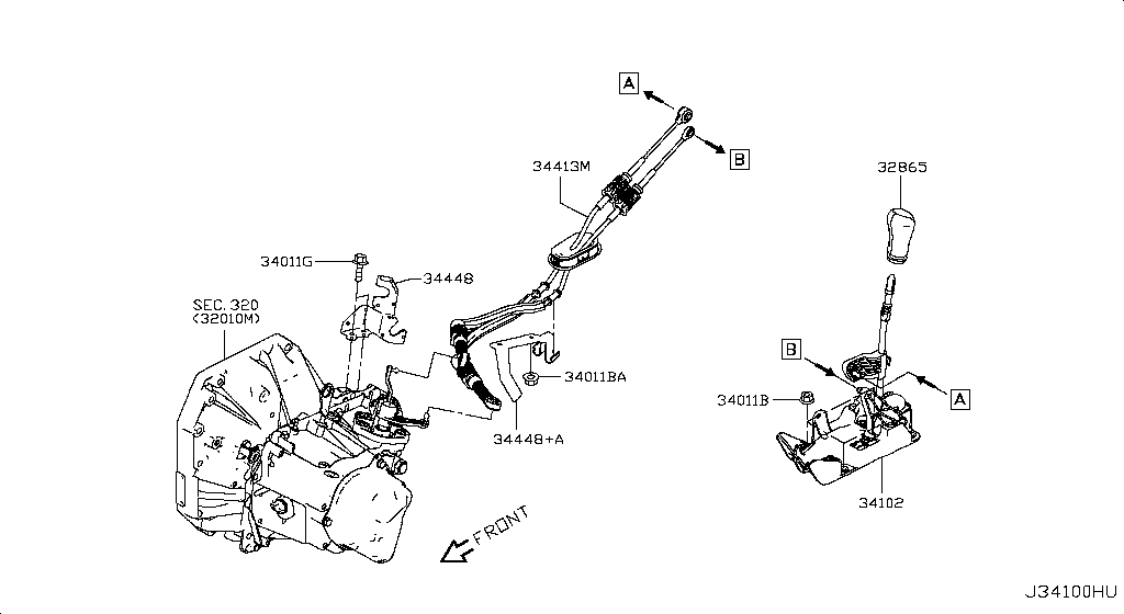 34413-3DK0A Cable Assy Nissan | YoshiParts