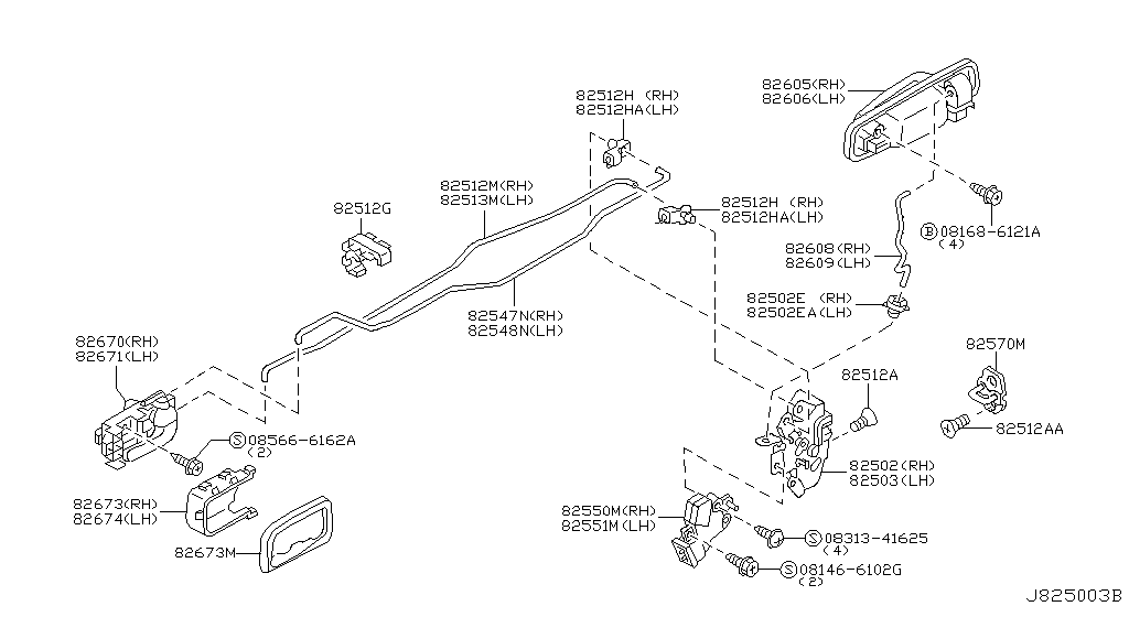 Rear Door Lock & Handle