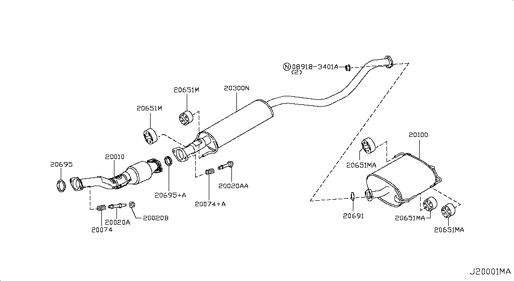 Exhaust Tube Muffler