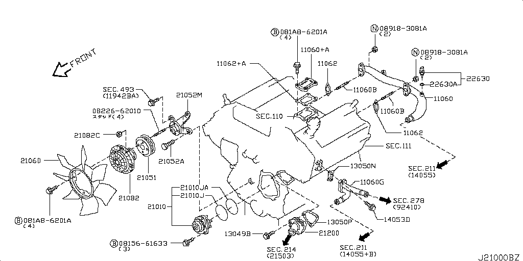 Water Pump & Cooling Fan & Thermostat