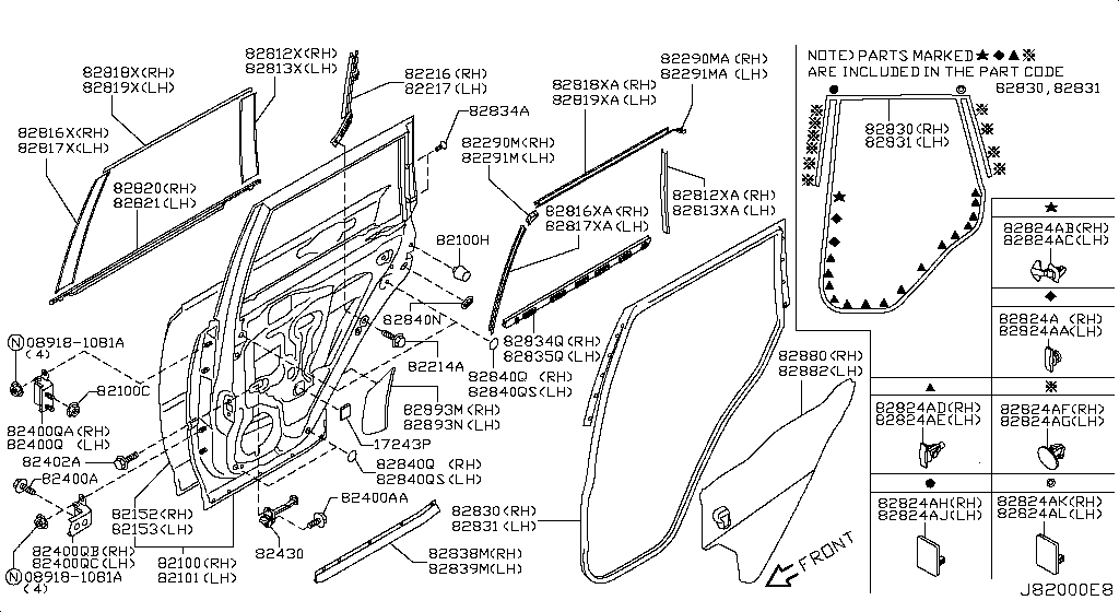 Rear Door Panel & Fitting