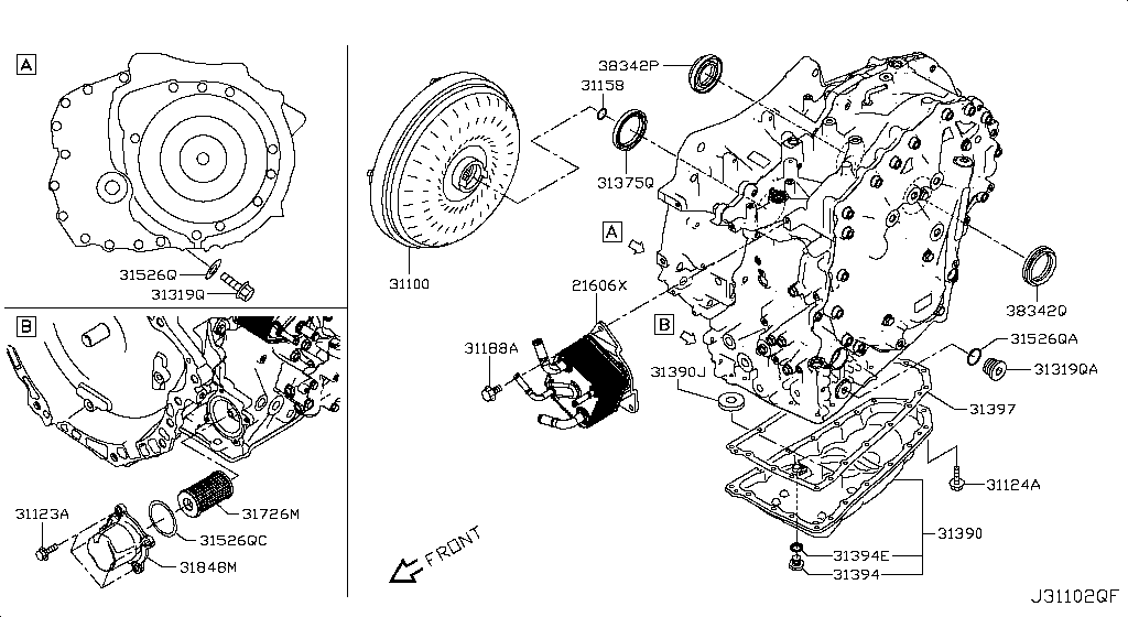 Torque Converter, Housing & Case