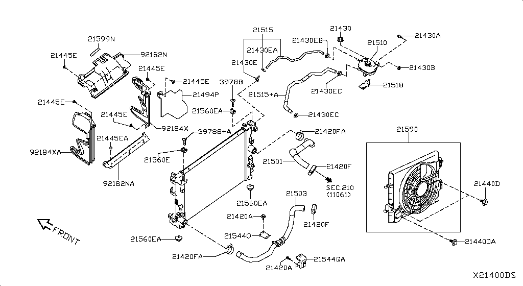 Radiator Shroud Inverter Cooling