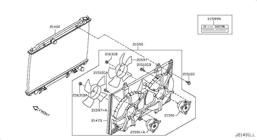 Radiator Shroud Inverter Cooling