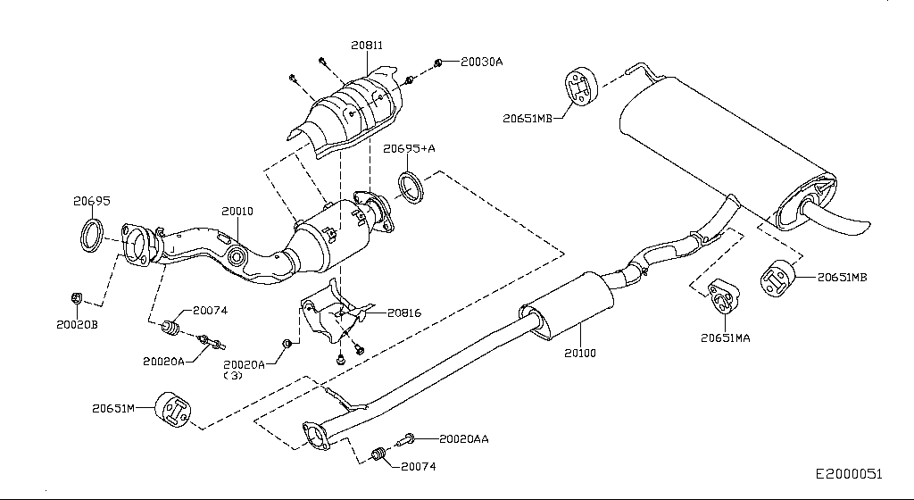 Exhaust Tube Muffler