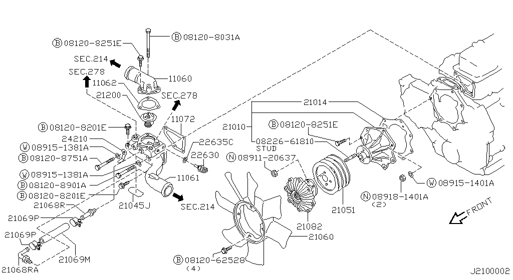 Water Pump, Cooling Fan & Thermostat