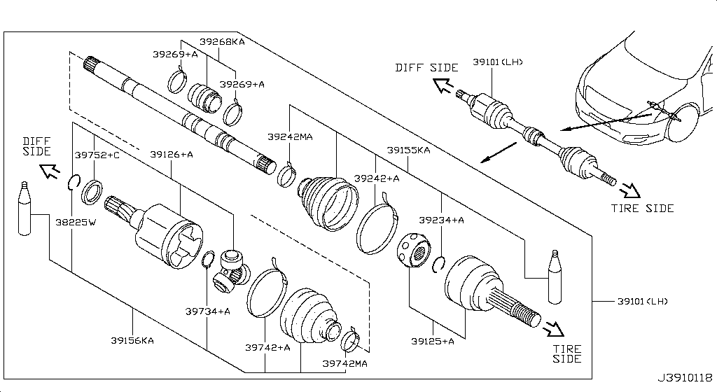 Front Drive Shaft