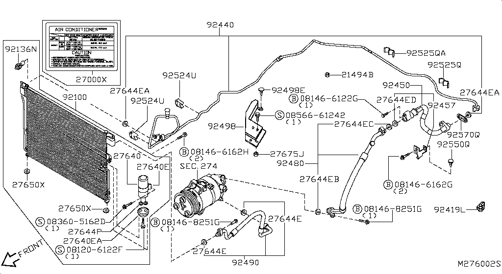 Condenser, Liquid Tank & Piping