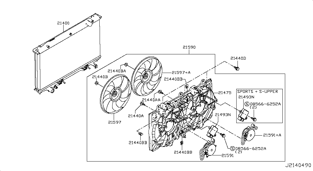 Radiator Shroud Inverter Cooling
