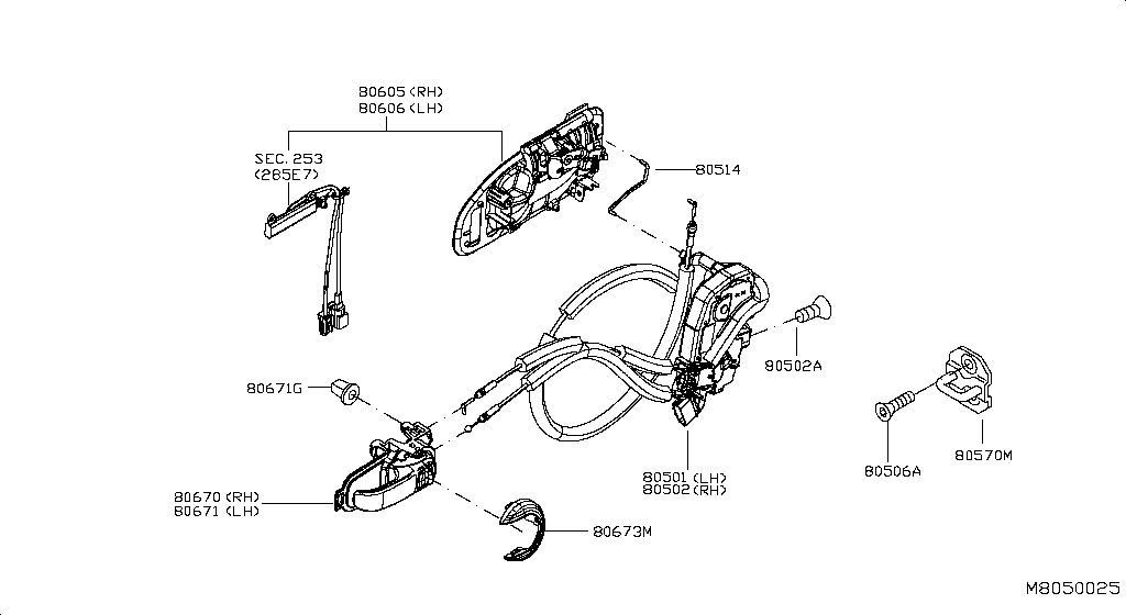 Front Door Lock Handle