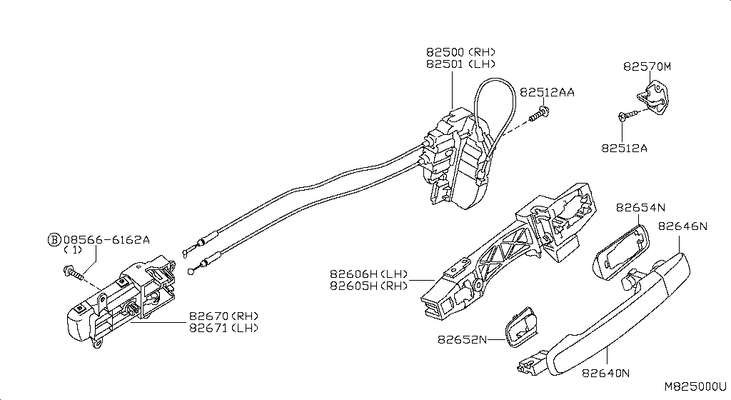 Rear Door Lock & Handle