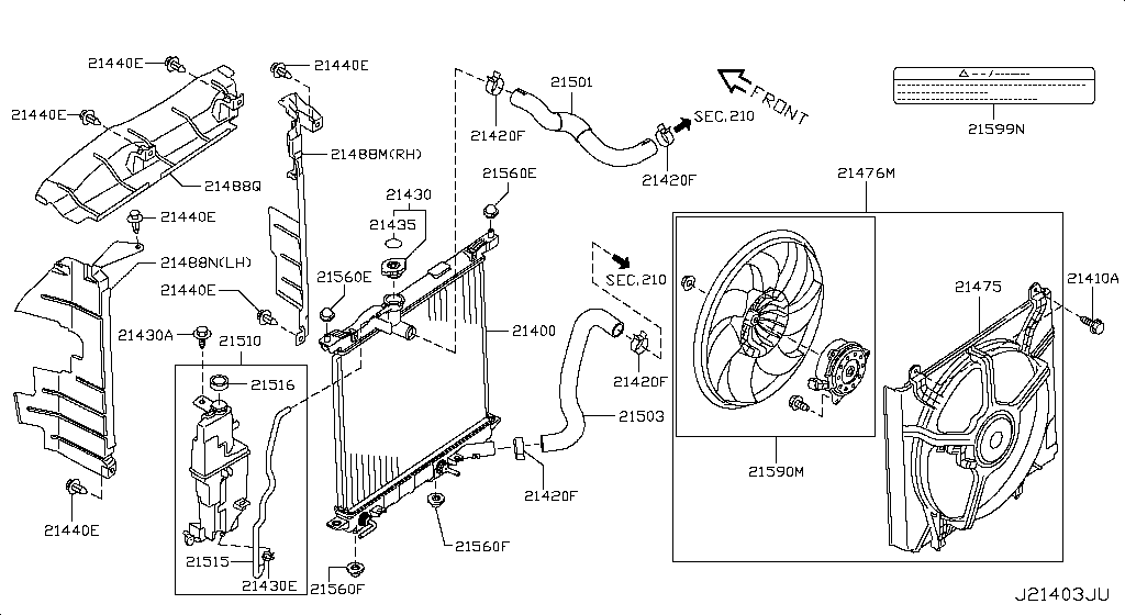 Radiator Shroud Inverter Cooling