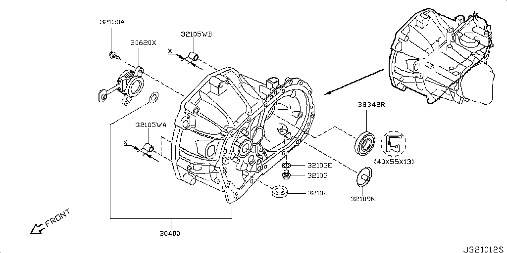 Transmission Case Clutch Release