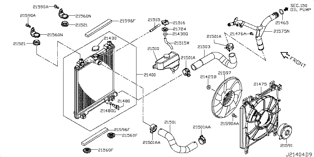 21475-4A00M Radiator - Shadow Nissan | YoshiParts