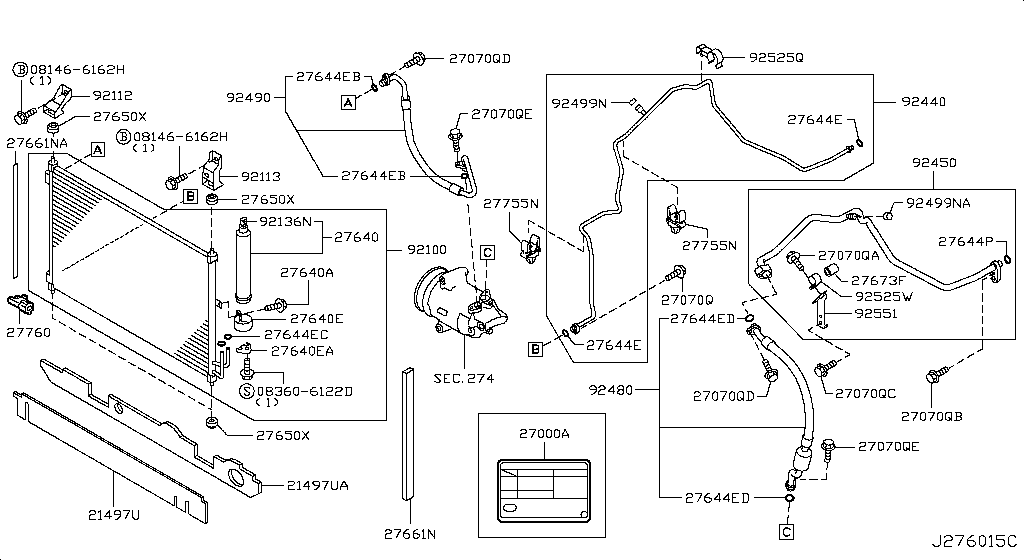 Condenser, Liquid Tank & Piping