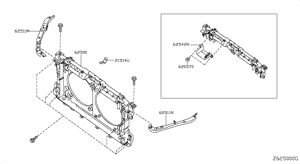 Front Apron & Radiator Core Support
