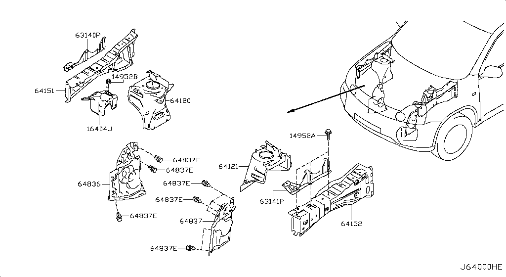 Hood Ledge & Fitting