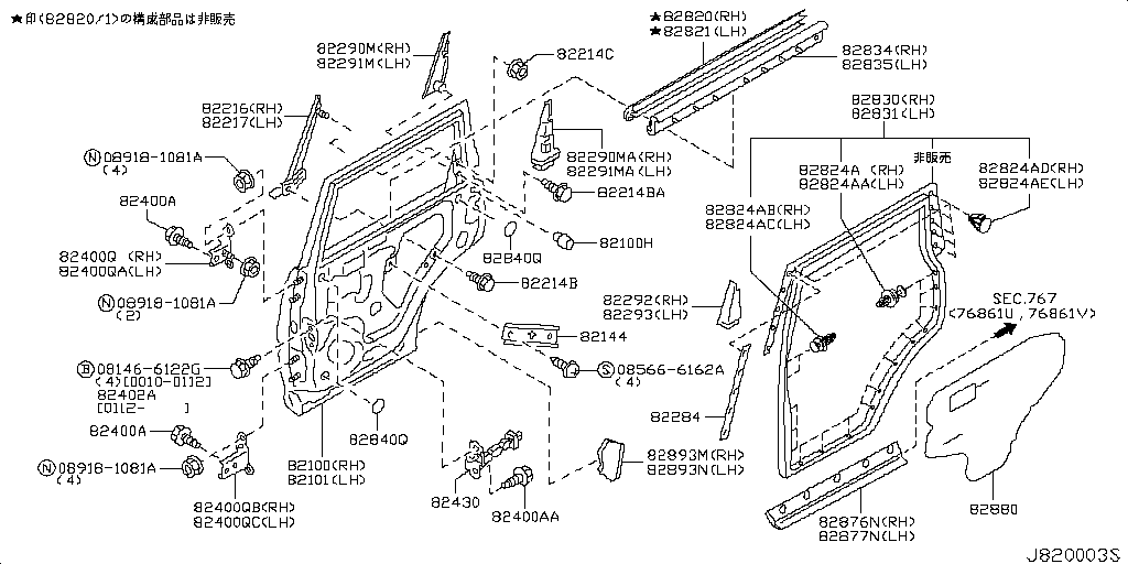 Rear Door Panel Fitting