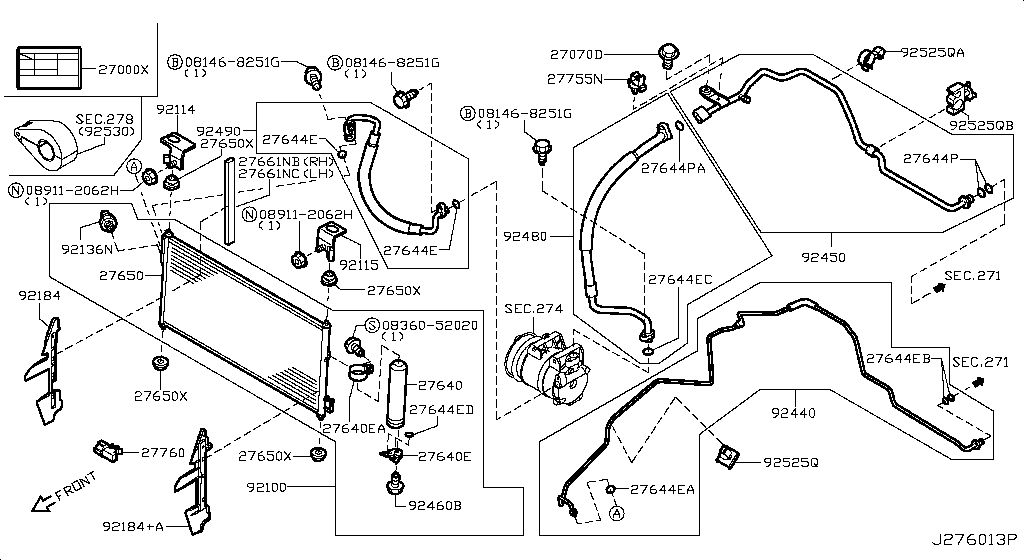 Condenser, Liquid Tank & Piping
