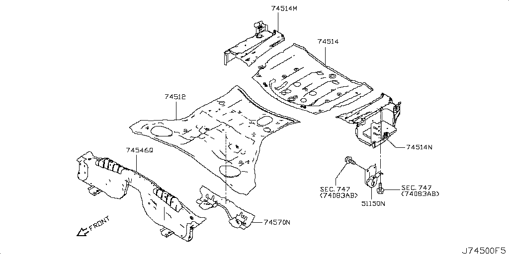 Panel frontal