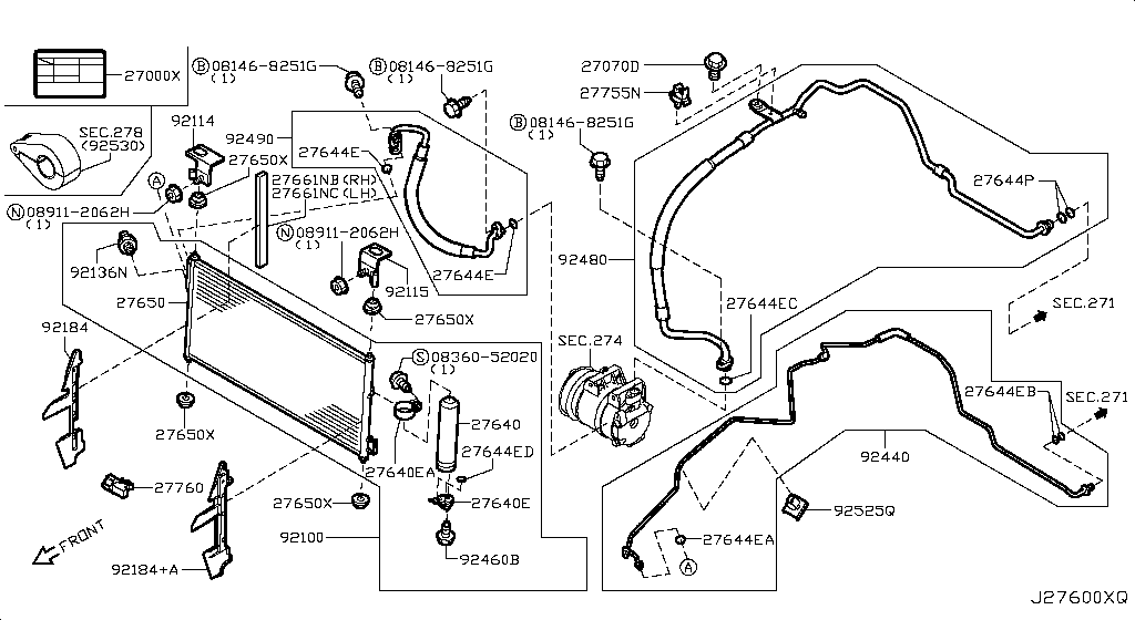 Condenser, Liquid Tank & Piping