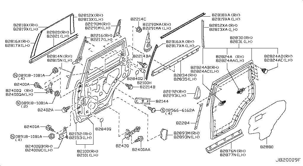Rear Door Panel & Fitting