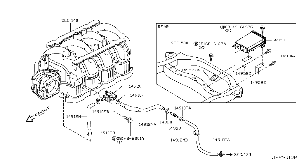 Engine Control Vacuum Piping