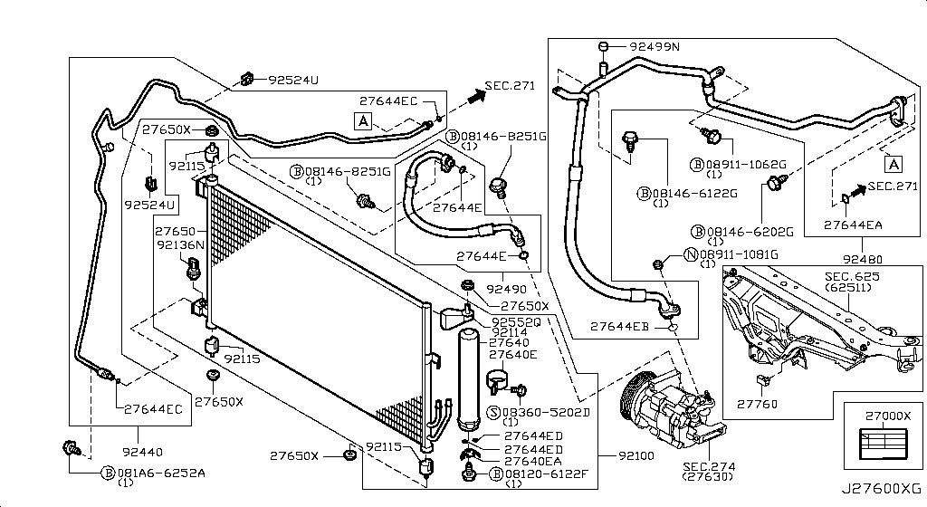 Condenser, Liquid Tank & Piping