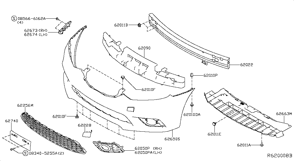 Parachoques delantero