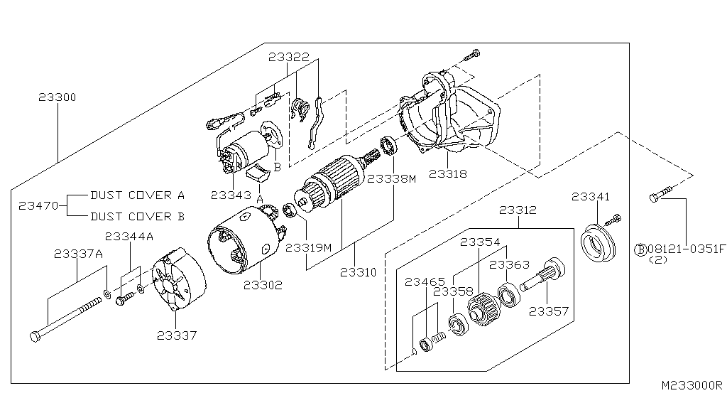 233002W20A MotorStarter Nissan YoshiParts