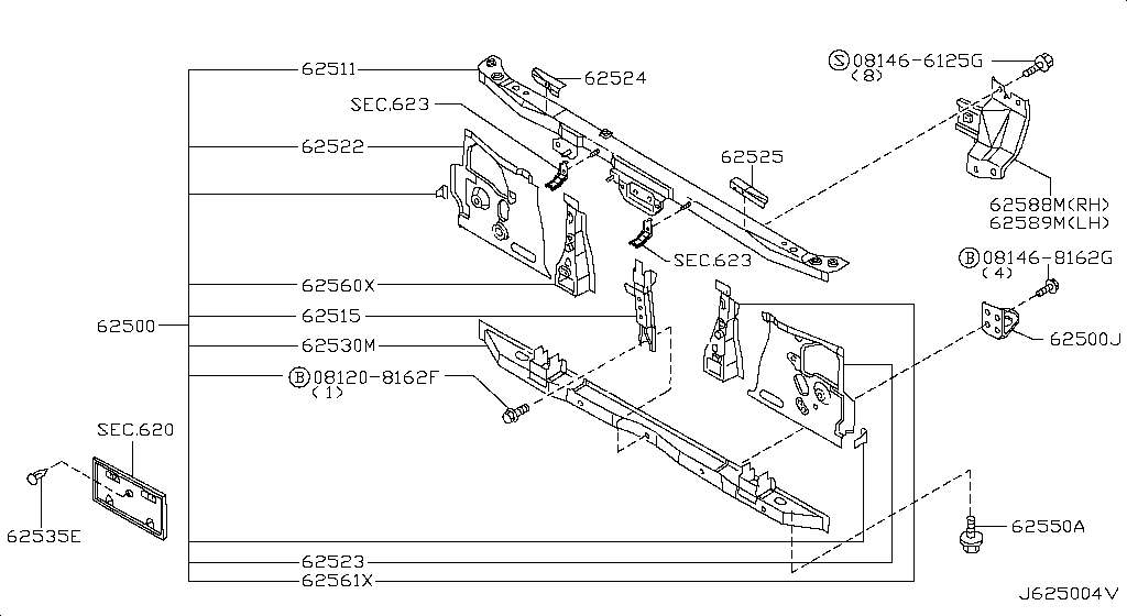 Front Apron & Radiator Core Support